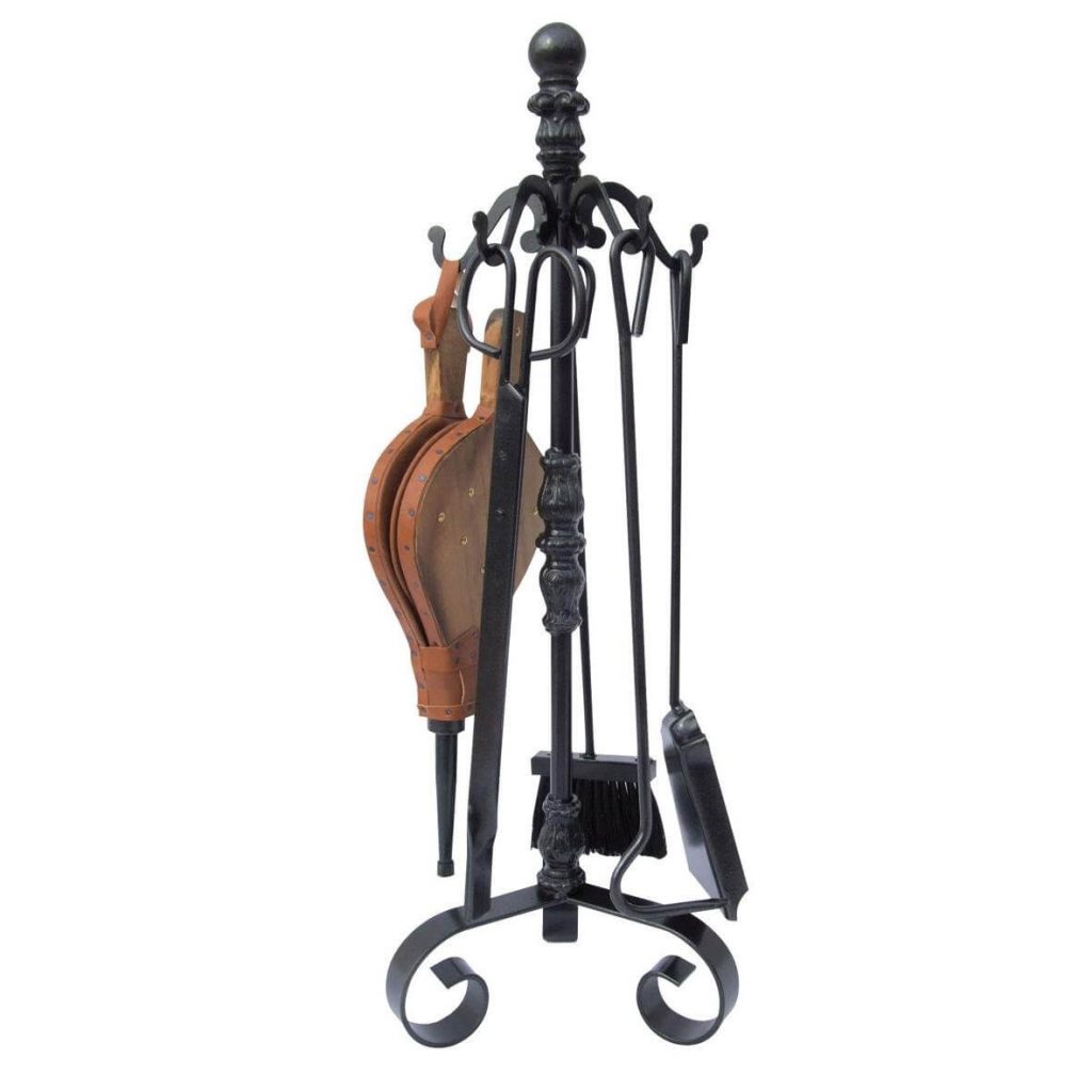 Tenaza Para Chimenea Flores Cortés - Con Arco, 500 Mm, Ideal Para Manipular Leña O Brasas